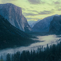 Buy canvas prints of Yosemite Tunel View by jonathan nguyen