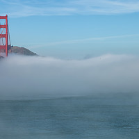 Buy canvas prints of San Francisco Bay With Fog by jonathan nguyen