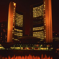 Buy canvas prints of Toronto City Hall by Alfredo Bustos
