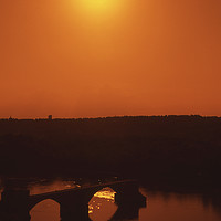 Buy canvas prints of Avignon bridge (vertical image) by Alfredo Bustos