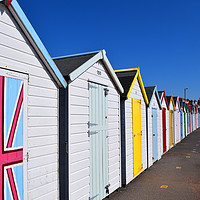 Buy canvas prints of Beach huts as far as the eye can see by Eve Denby