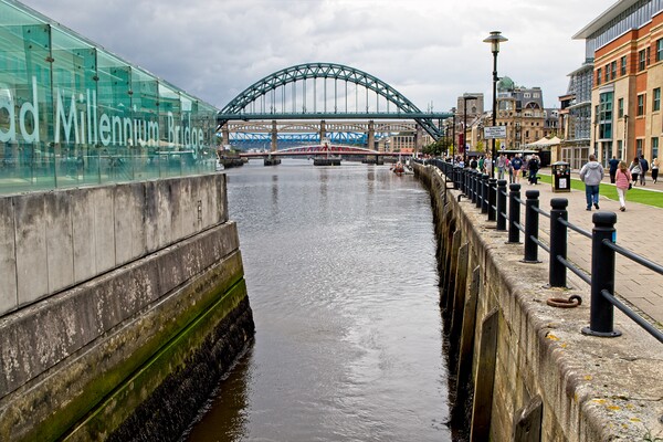 Majestic Tyne Bridges Picture Board by Rob Cole