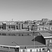 Buy canvas prints of Newcastle-Gateshead Panorama by Rob Cole