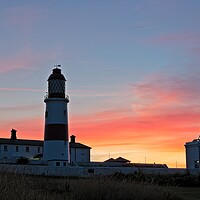 Buy canvas prints of Souter Lighthouse Sunset by Rob Cole