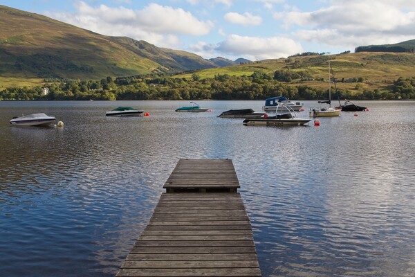 Serene Jetty on Loch Earn Picture Board by Rob Cole