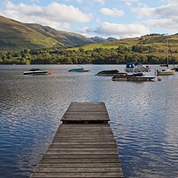 Buy canvas prints of Serene Jetty on Loch Earn by Rob Cole