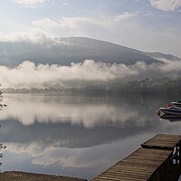 Buy canvas prints of Loch Earn Low Cloud, Scotland by Rob Cole