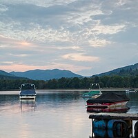 Buy canvas prints of Dusk at Loch Earn, Scotland by Rob Cole