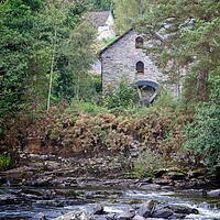Buy canvas prints of A Mill House, Killin, Scotland by Rob Cole
