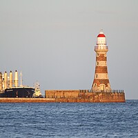 Buy canvas prints of Graceful Gertrude at Roker Pier by Rob Cole