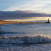 Buy canvas prints of Roker Pier and Lighthouse, Sunderland by Rob Cole