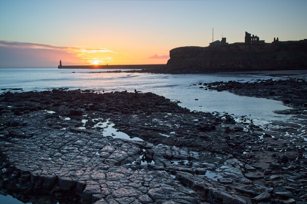 Majestic Sunrise over North Sea Picture Board by Rob Cole