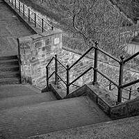 Buy canvas prints of King Edwards Bay Steps, Tynemouth by Rob Cole