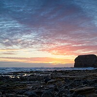 Buy canvas prints of Marsden Rock Sunrise, South Shields by Rob Cole