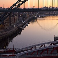 Buy canvas prints of Tyne Bridge at Dawn by Rob Cole