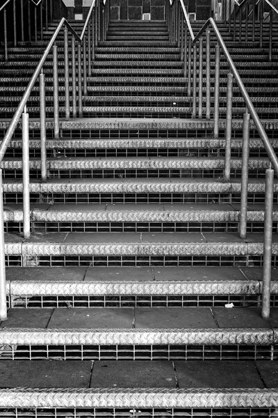 Metal Stairway, Newcastle Picture Board by Rob Cole