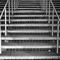 Buy canvas prints of Metal Stairway, Newcastle by Rob Cole