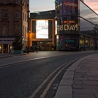 Buy canvas prints of City Centre Lights, Newcastle by Rob Cole
