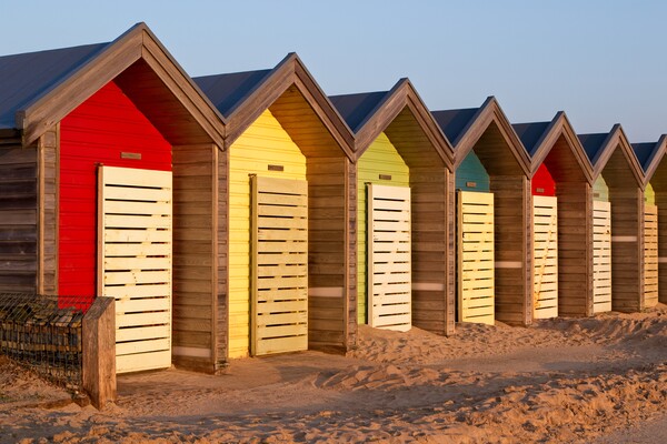 Blyth Beach Huts, Northumberland Picture Board by Rob Cole