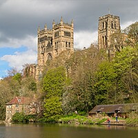 Buy canvas prints of Majestic Durham Cathedral by Rob Cole