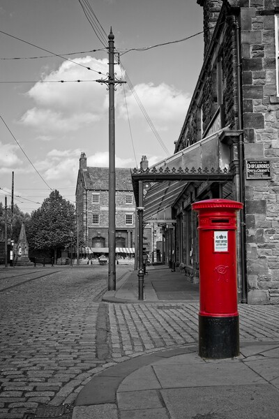 Vintage Red Post Box in Historic Street Picture Board by Rob Cole