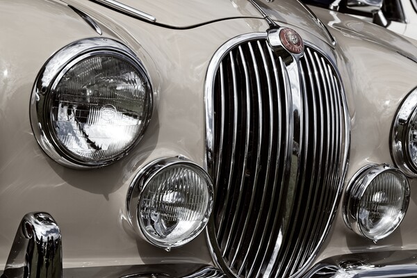 Vintage Jag Picture Board by Rob Cole