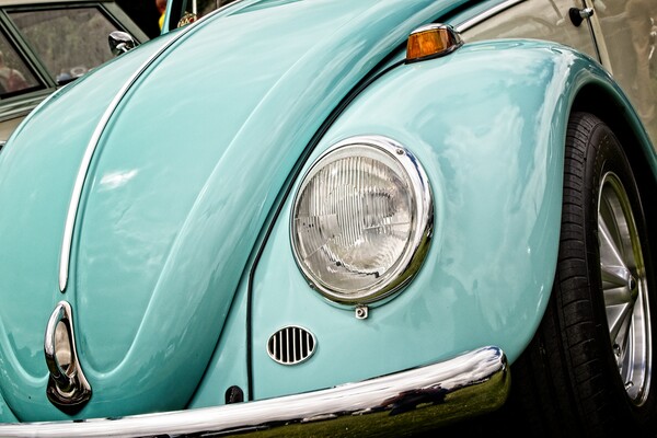 Beetle Headlight Picture Board by Rob Cole
