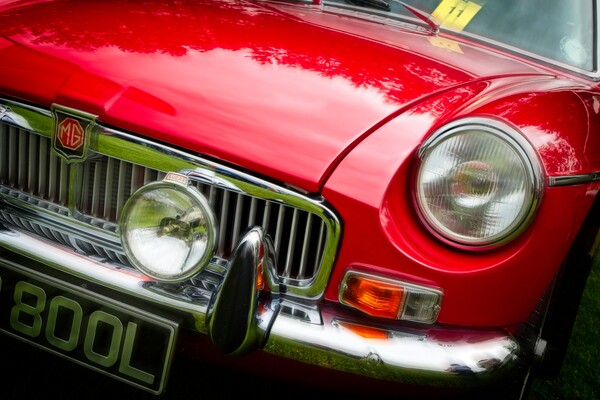 Timeless Beauty The Red MGB Sports Car Picture Board by Rob Cole