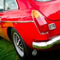 Buy canvas prints of Red MGB by Rob Cole