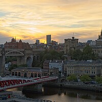 Buy canvas prints of Newcastle City Sunset by Rob Cole