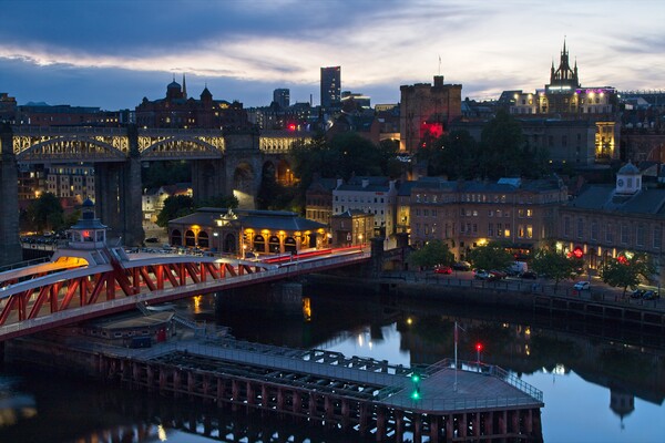 Newcastle after Sunset Picture Board by Rob Cole