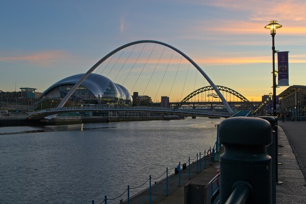 Sunset at Sage Gateshead Picture Board by Rob Cole