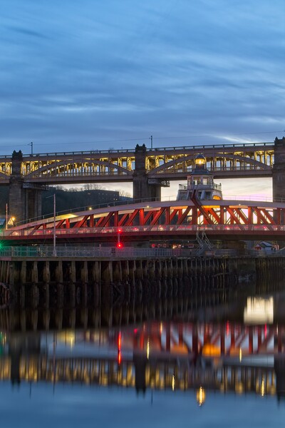 Newcastles Majestic Bridges Picture Board by Rob Cole