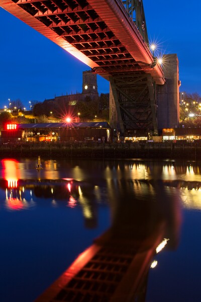 Tyne Bridge Reflections Picture Board by Rob Cole