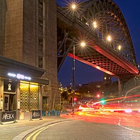 Buy canvas prints of Illuminating Tyne Bridge by Rob Cole