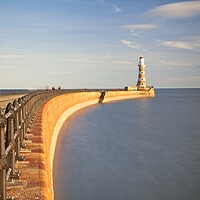 Buy canvas prints of Majestic Roker Lighthouse by Rob Cole