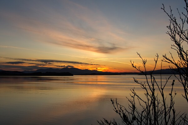 Majestic Scottish Sunset Picture Board by Rob Cole