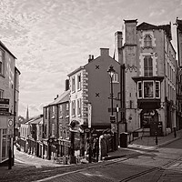 Buy canvas prints of Timeless Charm Durham City Intersection by Rob Cole