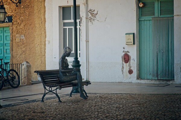 Respite in Albufeira's Ancient Quarters Picture Board by Rob Cole