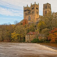 Buy canvas prints of Durham Cathedral in Autumn by Rob Cole