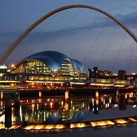 Buy canvas prints of Reflections On The River Tyne, Newcastle-Gateshead by Rob Cole
