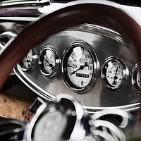 Buy canvas prints of Classic Car Dashboard Dials by Rob Cole