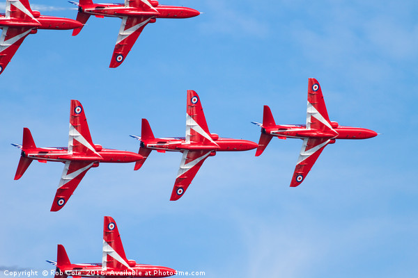 Precision in Motion The Red Arrows Picture Board by Rob Cole