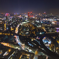 Buy canvas prints of London City Skyline at Night by Rob Cole