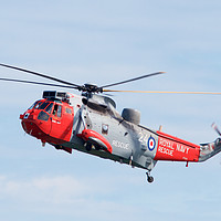 Buy canvas prints of Royal Navy Sea King HU5 Helicopter, Sunderland Air by Rob Cole