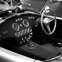 Buy canvas prints of AC Cobra Drivers Cockpit by Rob Cole