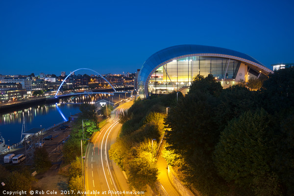 Sage Centre & Millennium Bridge, Newcastle Picture Board by Rob Cole