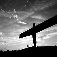 Buy canvas prints of Angel of the North, Newcastle-Gateshead, Tyne and  by Rob Cole