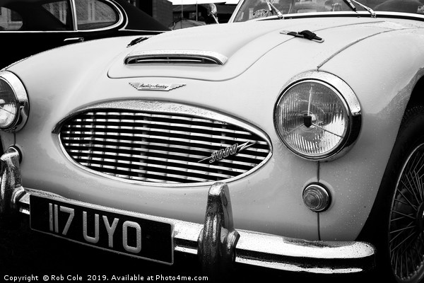 Austin Healey 3000 Classic Vintage Sports Car Picture Board by Rob Cole