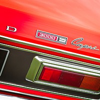 Buy canvas prints of Radiant Red Ford Capri by Rob Cole